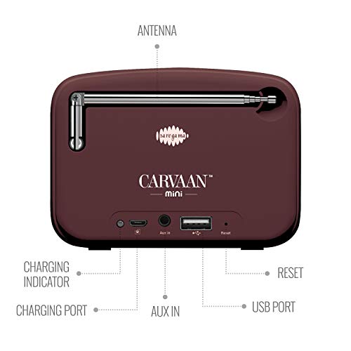 Image of Saregama Carvaan Mini Hindi 2.0 - Bluetooth Speaker (Terracotta Brown)