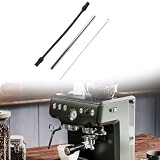 FUANA Silikon Milchschlauch Reinigungsset für Siemens EQ.6 Serie und für Bosch VeroAroma Kaffeemaschinen, 6,3 mm ID, 9,5 mm Außendurchmesser, 220 mm Länge, inklusive Edelstahl Milchschlauch und