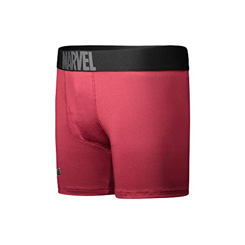 One Step Up Deadpool Performance Mesh Underwear Boxer Briefs 3-Pair Pack (X-Large) Black3