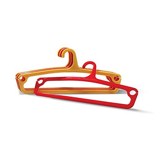 Image of Happy To Hang Ethnica Polypropylene Hanger (Yellow and Red), Pack of 6