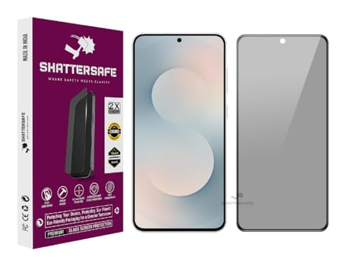 Image of Anti-Spy Privacy Tempered Glass Compatible For Samsung Galaxy S25 FE [Pack of 1]. 9H Hardness, Anti-Scratch, Edge-to-Edge Protection With Easy Installation Kit & Case Friendly Fit.