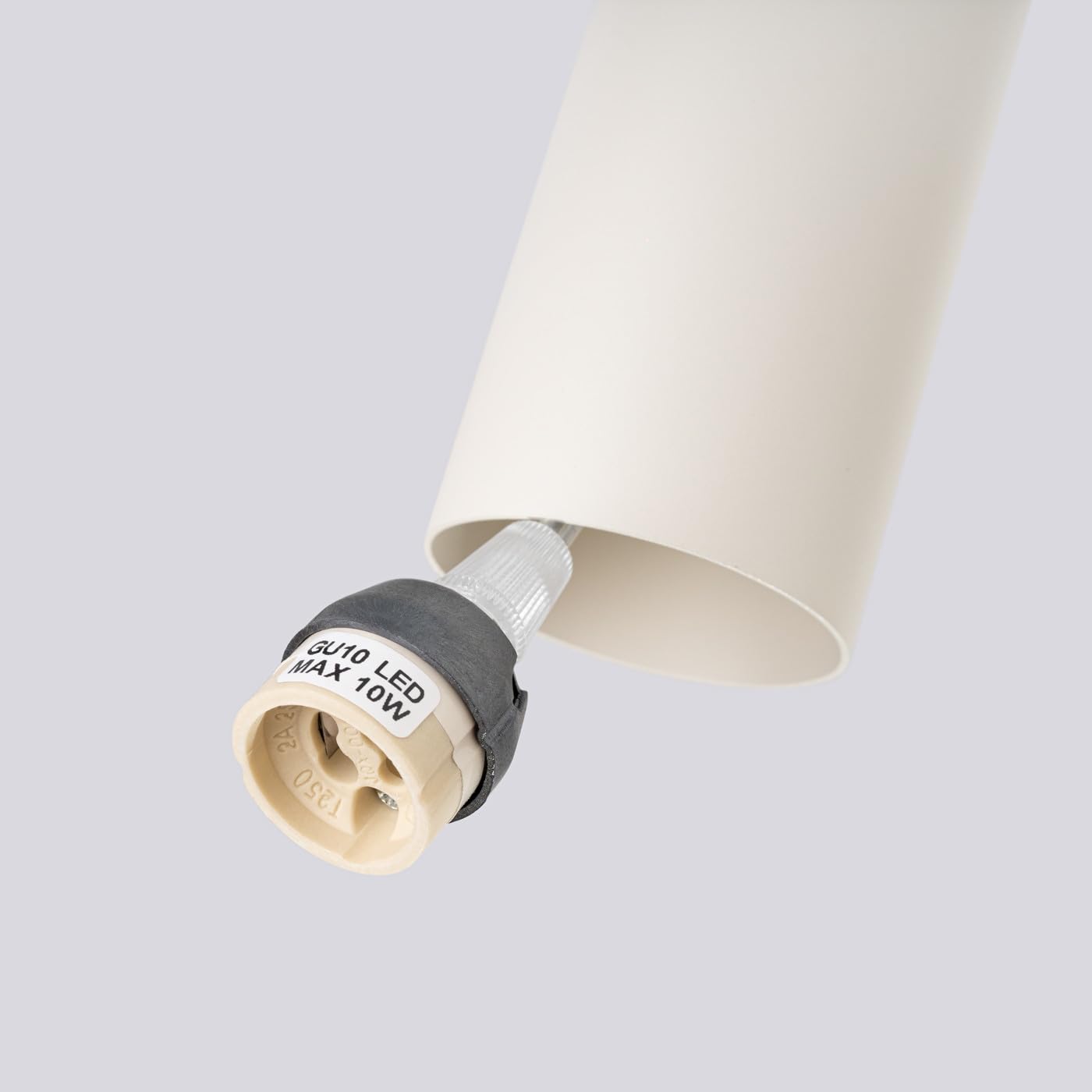 SOLLUX lighting Lampada Da Soffitto Lampada Da Sospensione Di Acciaio 3 Paralumi 45 x 6 x 98 cm Beige Lagos