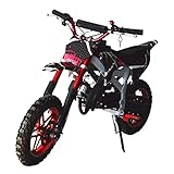 Easy & Smooth: Unser gasbetriebener Dirt-Bike für Kinder bietet einfache Anziehungsvorgänge, dass junge Kinder das 50cc-Schmutzrad leicht starten können. Niederdruck-pneumatische Knabby-Reifen sorgen für weiche und reibungslose Fahrt auch auf klumpigen Oberflächen.