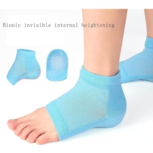 Rizzsoles Height Max Socks 2-Pack, palmilhas de aumento de meia altura, almofadas de salto de elevaç