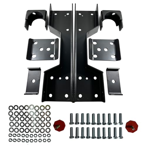IBESTWOLF 4\" Rear Drop Flip Kit with C Notch Kit for 1988-1998 Chevy Silverado GMC Sierra C1500 2WD, Rear Axle Lowering Flip Kit