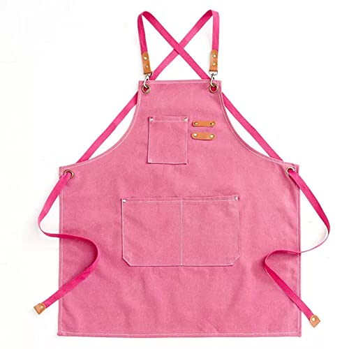 BATTTX Canvas Apron For Men, Heavy Duty Work Apron With Pockets, Waterproof Wear-resistant Tools Apron