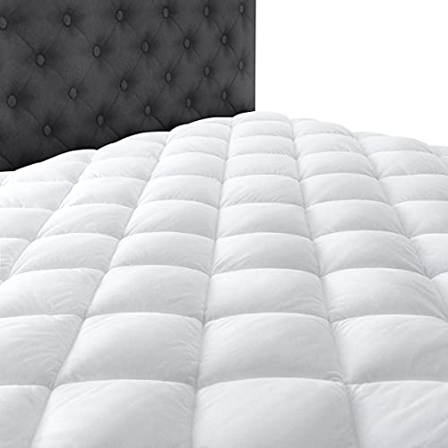 Taupiri Twin Xl Quilted Mattress Pad Cover With Deep Pocket (8"-21"), Cooling Soft Pillowtop Mattress Cover, White #TOP4
