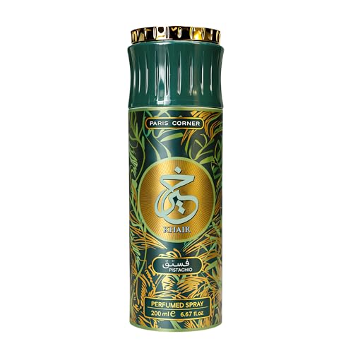 Paris Corner Khair Pistachio Deodorant 6.8 Fl Oz (200ml) Unisex Fragrance Perfume