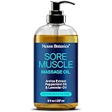 Sore Muscle Massage Oil for Massage Therapy & Gua Sha with Arnica 8 fl oz