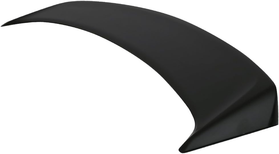 Trunk Spoiler Compatible with 2006-2011 Honda Civic 8th, Performance Style Unpainted Raw Material Black ABS Rear Tail Lip Deck Boot Wing by IKON MOTORSPORTS, 2007 2008 2009 2010