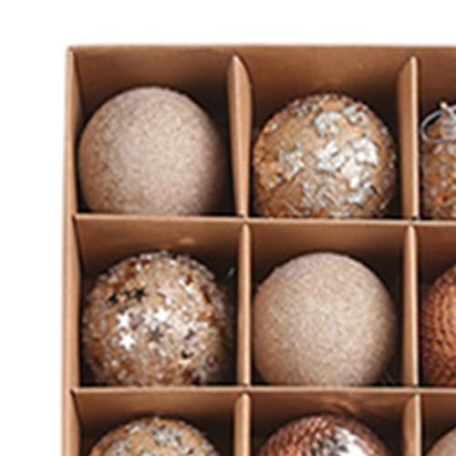 Boules en mousse champagne pour décorer un arbre sans risque de casse - 3