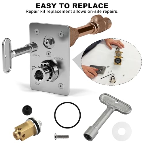 Wall Hydrant Repair Kit, Fits for Zurn HYD-RK-Z1321-CXL Z1321-CXL/ Z1320-CXL by Aulpq - Used condition - Image 3