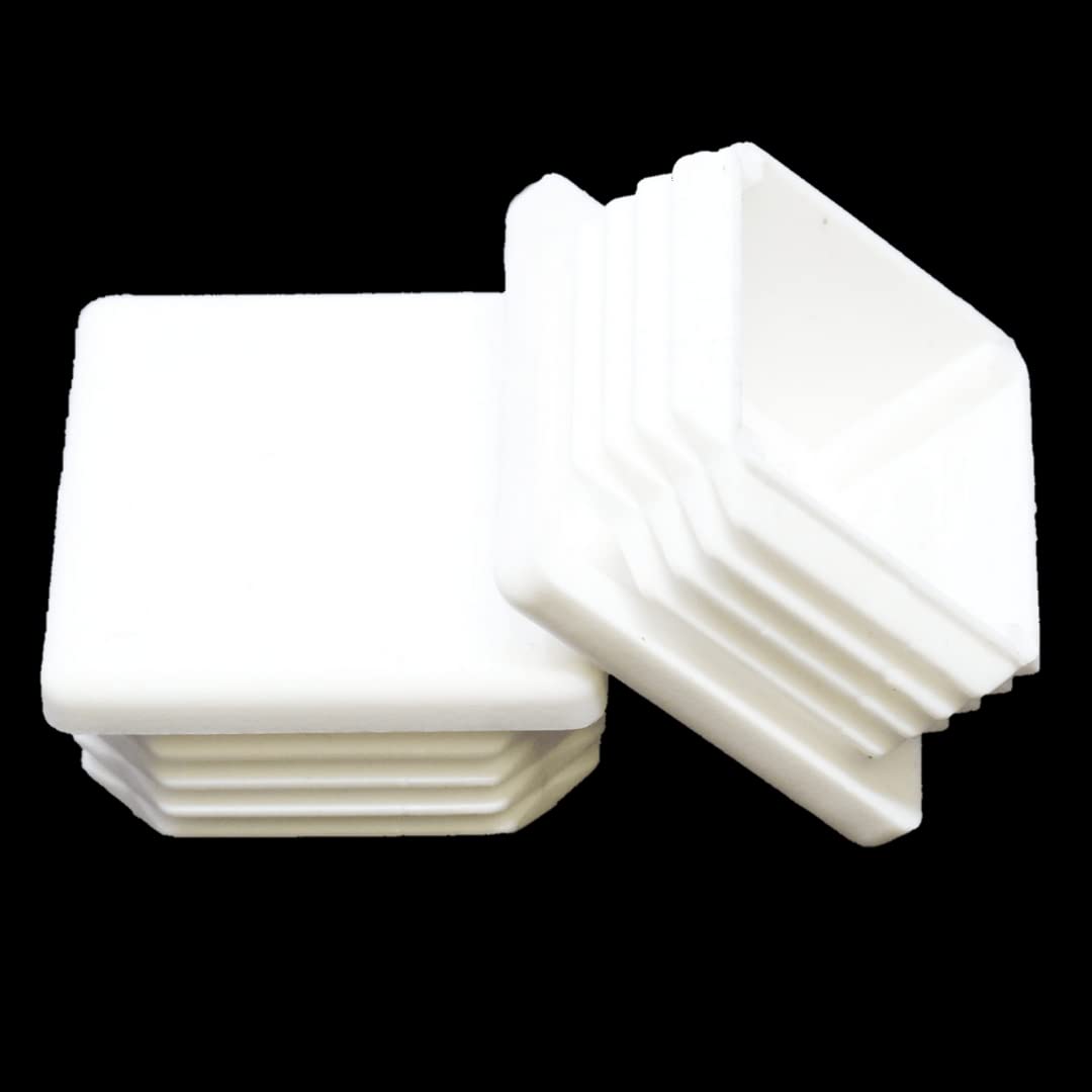Royal Products Square Plastic caps Glide Insert Pipe Tubing End Cap Plastic Durable Chair Glide for Chair Table Stool Leg Pipe Inner Cap White Colour (35 * 35/3.5 * 3.5cm, 10) (B0B8DNHN1N) Amazon Price History, Amazon Price Tracker