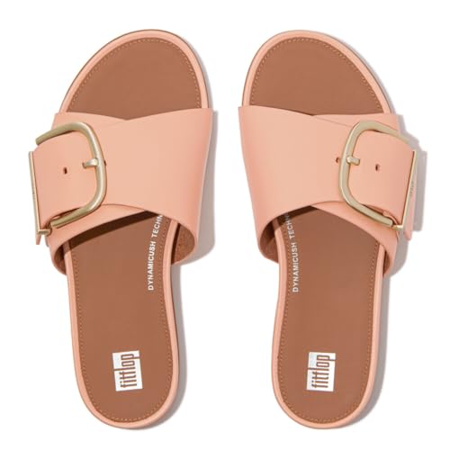 Image of FitFlop Gracie Maxi-Buckle Leather Slides