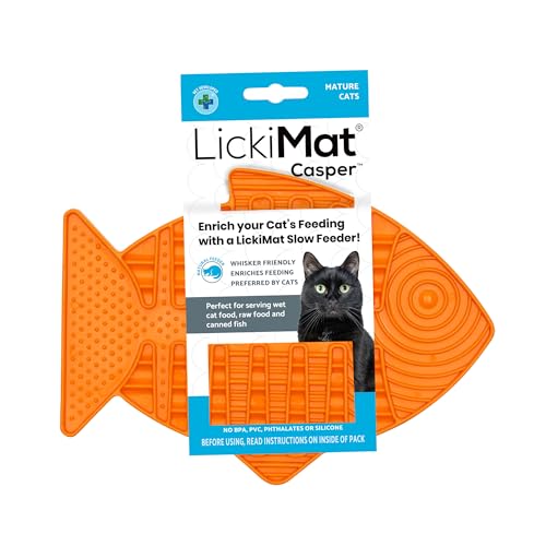 Lickimat Fish-Shaped Slow Cat Feeder