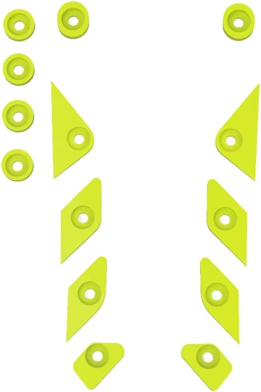 Kit de Arruelas para Tampa de Serviço do Motor Sea-Doo, Plástico 3D, M6, Lime, 13 peças