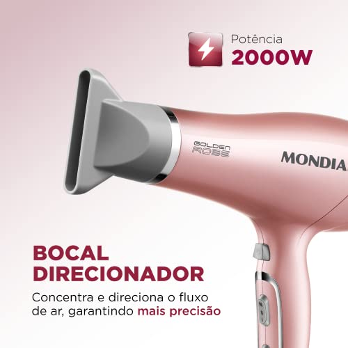 Secador de Cabelos, Mondial, Golden Rose, 2000W, 220V - SCN-32