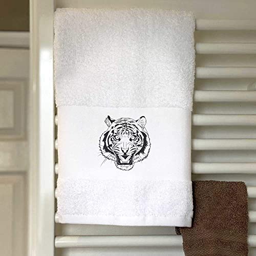 Azeeda 'Fierce Tiger' Hand/Guest Towel (Tl00049357) #TOP1
