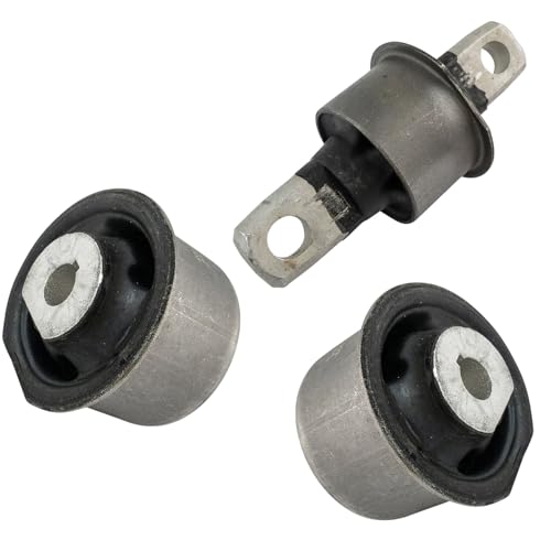 TRQ Front Differential Housing Mount Bushing Bracket Set 3pc Compatible with Grand Cherokee
