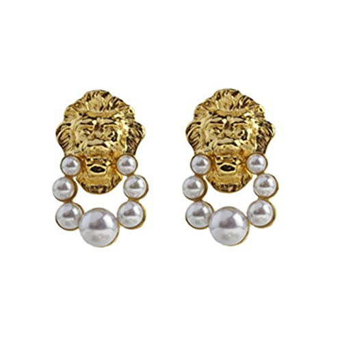 Boucles d'oreilles singe plaqué or légères et hypoallergéniques
