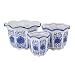 Blue and White Porcelain, HakkaGirl Flower Pots, Chinese Ceramic Planters for Decorative -Set of 3