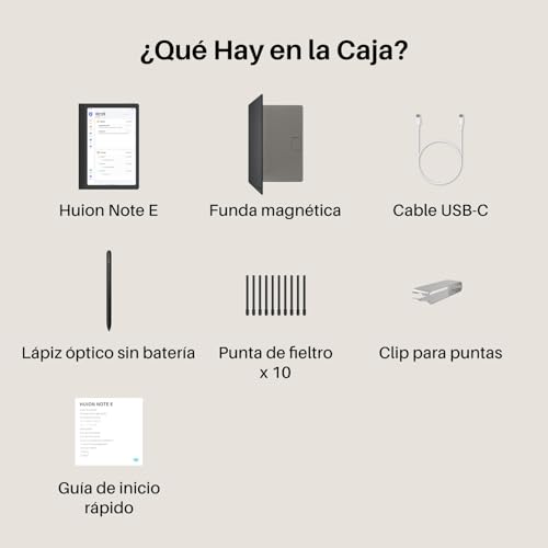 Miniatura 9 de Huion Note E Portátil Bloc De Notas Digital De 8,4 , 6 128 Gb, Android 15