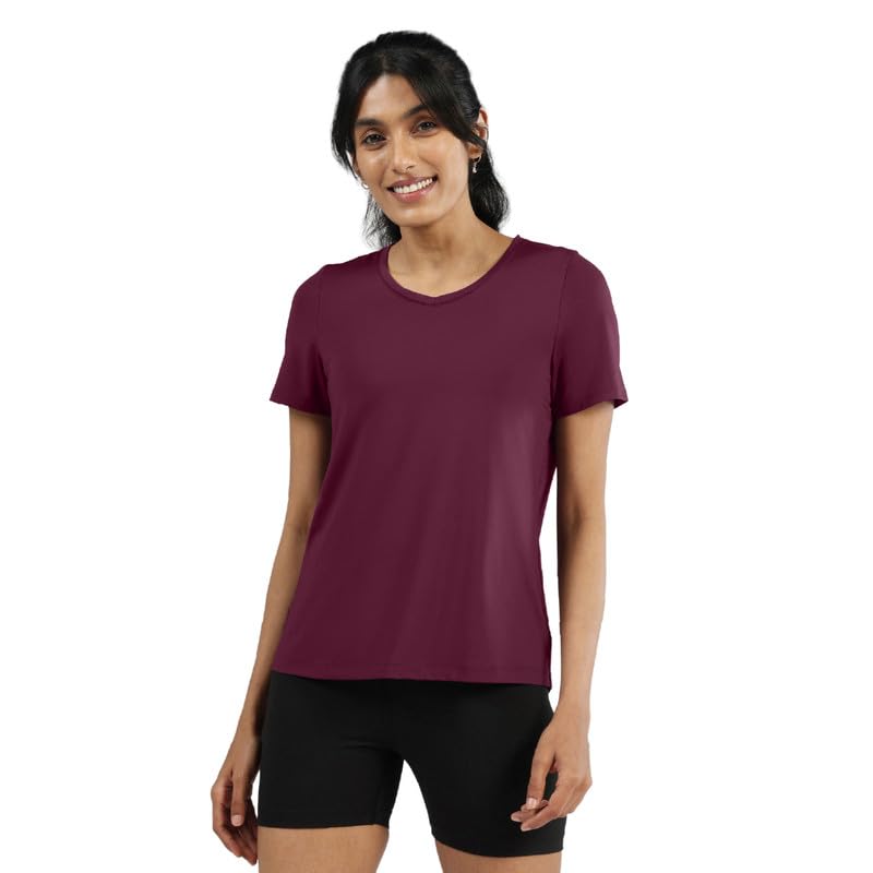 BlissClub Women Nylon Blend Solid Classic Fit T-Shirt - Review, Price and Buying Guide
