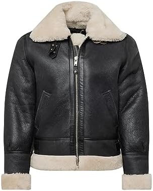Schott NYC Leren jas voor heren, Zwart, M
