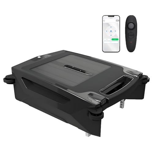 VsyPtyc Limpiafondos inalámbrico Robt con Control Remoto y aplicación, Skimmer de Piscina con Dos Modos de Carga, Limpieza 24/7, para la mayoría de Tipos de Piscinas