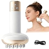 Lymphdrainage Gerät, Cellulite Massagegerät Elektrisch mit Wärme, Rotlicht, Vibration, Handmassagegerät mit 6 Gänge für Bauch, Taille, Arme, Beine, Gesäß und Rückenmassagefe