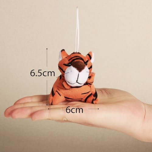 GEBETTER 12 Stück Mini Püschtiere Kuscheltiere kleine Tiere Schlüsselanhänger Kinderparty Stofftier Spielzeug Set Gastgeschenke Plüsch Geschenk für Jungen Mädchen Kinder Party Mitgebsel