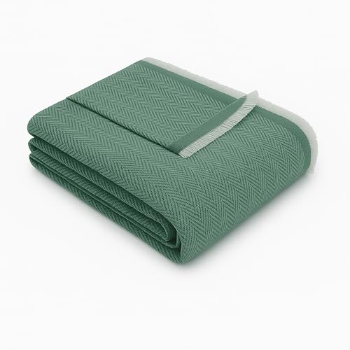 Textilhome Couverture Plaid 230x285 cm – Couvre-canapé Multifonction, Foulard jarapa Martina, Housse protectrice pour canapé et lit, Couleur Aigue Marine – Certifié Oeko-TEX