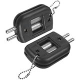 Veemoon Afilador de Cuchillas para Patines de Hockey, Piedra Afiladora Portátil Negra, Tamaño Compacto, Juego de 2 Piezas, Herramienta para Afilar Cuchillas de Patinaje sobre Hielo,