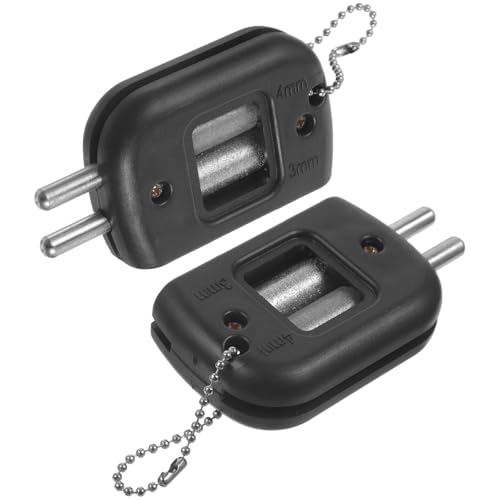 Affûteur de patins à glace noir en ABS - Lot de 2 aiguiseurs portables pour lames de skate