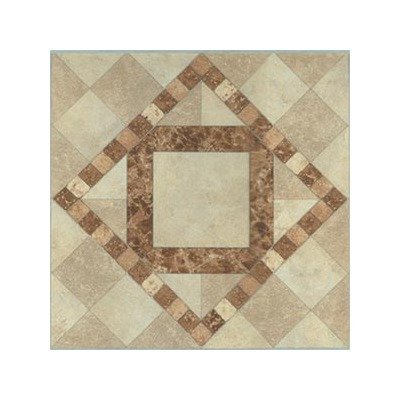 Home Dynamix23430 Dynamix Vinyl Tile, 12 by 12-Inch, Brown, Box of 20