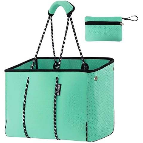 QOGiR Multipurpose Gym Beach Bag - Light Weight, Large, Sports (Mint, X-Large) Cover