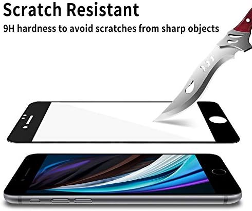 4youquality [3-Pack][Full Coverage] iPhone SE 3/2 (2022/2020 Edition) Screen Protector, Tempered Glass Film [LifetimeWarranty][Full Coverage] Screen Protector for iPhone SE 2020 & iPhone SE 2022