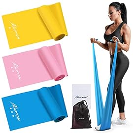 Resistance Bands, Exercise Bands, Physical Therapy Bands for Strength Training, Yoga, Pilates, Stretching, Stretch Elastic Band with Different Strengths, Workout Bands for Home Gym