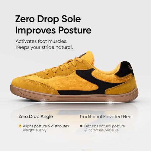 Image of Frido Active Casual Sneakers for Women | Stylish Everyday Sneakers with Breathable Mesh, Lycra-Lined Collar, Cushioned Footbed & Zero-Drop Sole for Travel, Night Outs