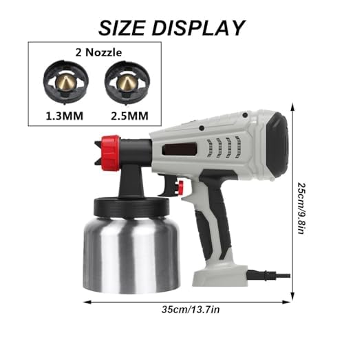 Pistola pulverizadora de chocolate para decoración de pasteles, kit de aerógrafo con boquillas, perfecta para postres y pastelería
