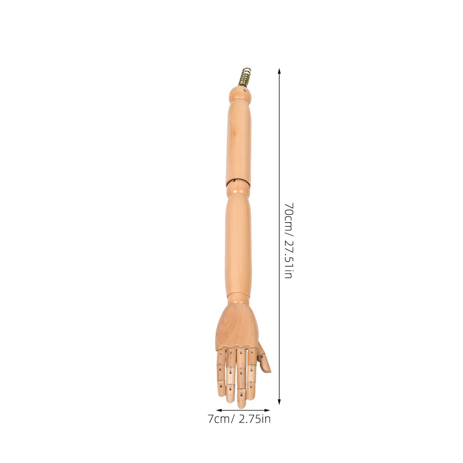 Accesorio para Títeres de Maniquí 1 Par de Brazos Articulados de Madera | Beige, Juntas Móviles con Posición Flexible, para Muñeco y Exhibición, Piezas de Repuesto