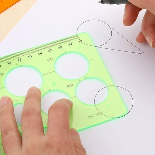 Plantilla de regla de medición con círculos concéntricos para encofrados 2