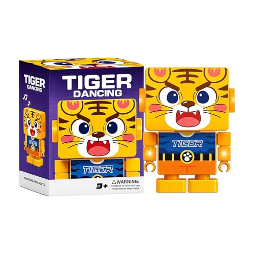 Jouet tigre dansant avec lumière pour enfant et jeux de rôle
