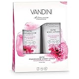 VANDINI Nutri Wellness Geschenkset Frauen - Beauty Set mit Body Lotion & Duschgel - Pflegeset für Damen mit Bodylotion & Pflegedusche für trockene Haut - Körperpflege Set (2x 200ml)