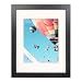 The Display Guys ~ 11x14 inches Black Wooden Photo Frame, Tempered Glass, Luxury Made Affordable 1pc White Mat Board 8"x10" Picture