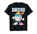 Baseball Drip Boys Bruh Ice Cream Bruh Meme for Son Grandson T-Shirt
