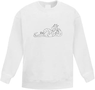 Azeeda 'Relaxing Dragon' Kid's Sweatshirt/Jumper (9-11 Years) (KW00020800)