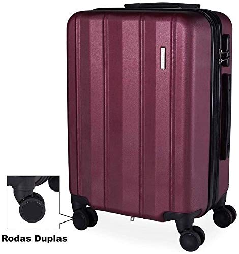 Mala De Viagem Grande Abs Slim Roncalli G Rodinhas Giro 360º Bordô