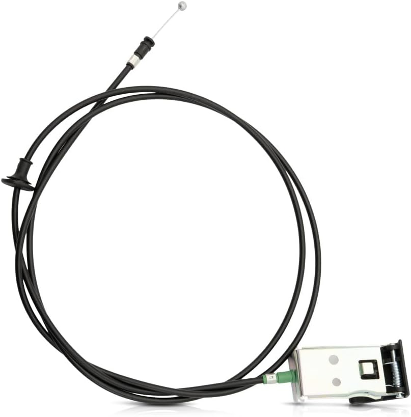 KarParts360 For Hummer H3 2006 07 08 09 2010 Hood Release Cable | Black | Plastic/Metal | With Handle | Replacement For 25854190