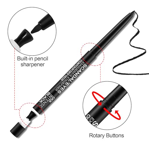 Kit cosmético de delineador y máscara de volumen negro miniatura 4